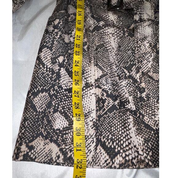 INC International Concepts Snakeskin Print Belted Trench Coat - Women's Size M‎ - Picture 7 of 8